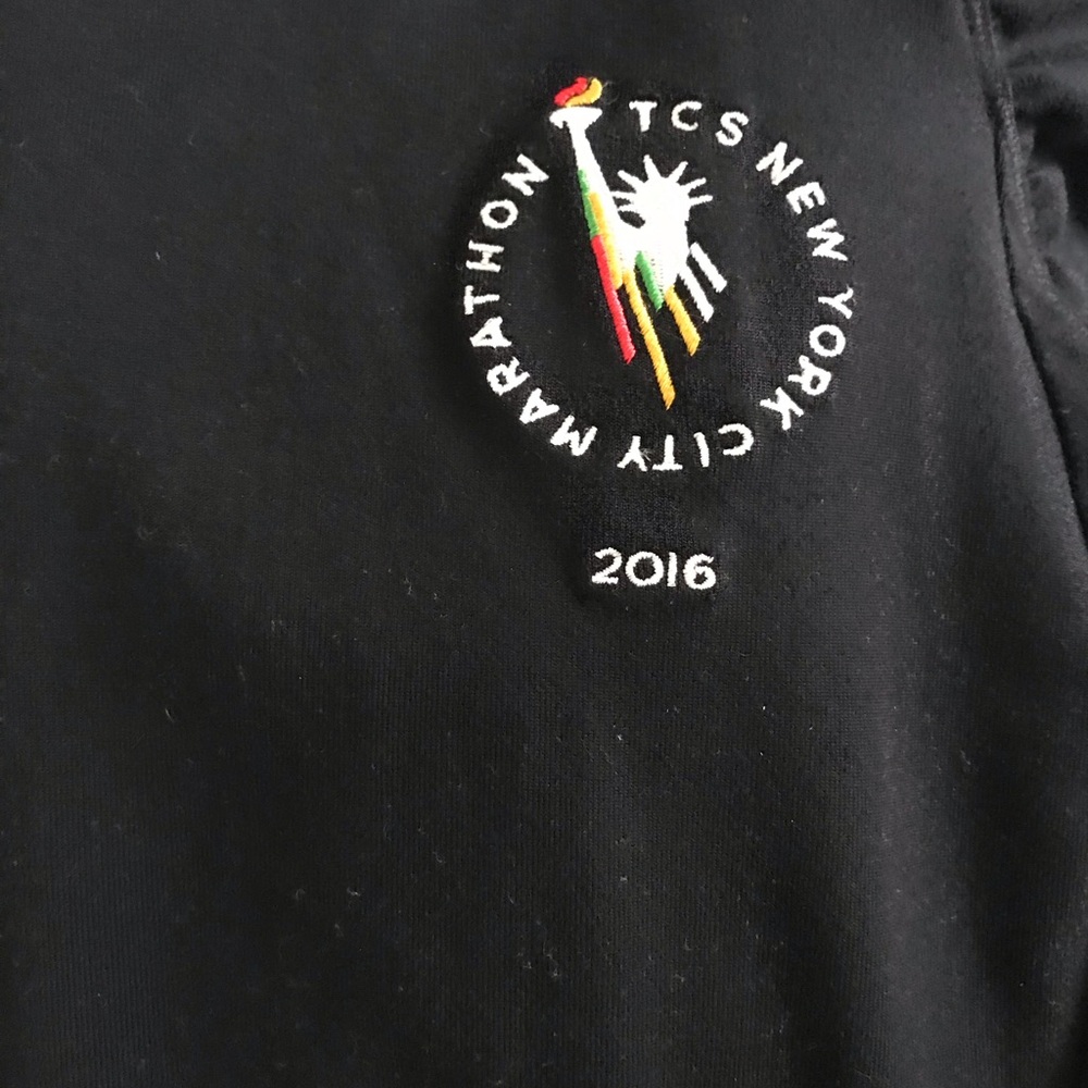 ASICS NYC marathon mock neck hoodie